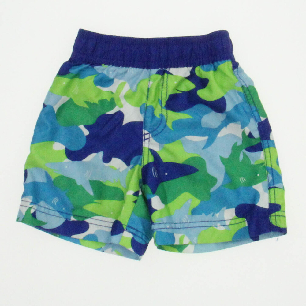 The Children's Place Boys Blue | Green Sharks Trunks size: 12-18 Months